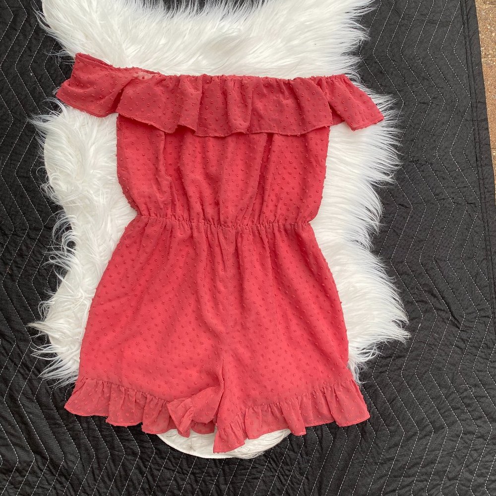 Lovers + Friends Quincy Swiss Dot Romper - Picture 2 of 11